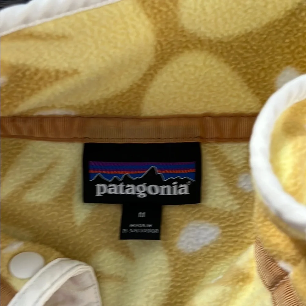 Patagonia Yellow Floral Fleece Pullover - Picture 2 of 6
